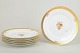 Royal CopenhagenGolden Basket, Set of 6 Dinner Plates.