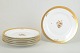 Royal CopenhagenGolden Basket, Set of 6 Dinner Plates.