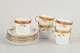 Royal CopenhagenGolden Basket, Set of 5 Demitasse Cups.