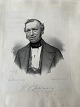 Ole Buus Larsen præsenterer: Litografi af Isac Wilhelm Tegner - Portræt af Læderfabrikant H.C. Zahlmann.