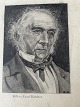 Litografi - Portræt af den britiske statsmand William ...