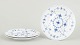 L'Art presents: Royal Copenhagen Blue Fluted Plain, set of three cake plates.