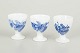 Royal Copenhagen, Blå Blomst Svejset sæt af tre æggebægre.