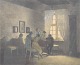 L'Art præsenterer: Peter Ilsted, farve mezzotinte, “Regnvejrsdag”, dansk kunstner.