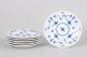 L'Art præsenterer: Royal Copenhagen Musselmalet Riflet, sæt af seks kagetallerkener.