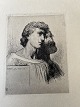 Ole Buus Larsen præsenterer: Radering af August Jerndorff - To mænd i trekvart profil 1900.