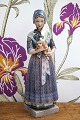 Dahl Jensen porcelæns figur af Havdrup  pige i dansk ...