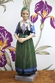 Dahl Jensen porcelæns figur af Hedebo pige i dansk ...