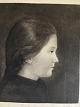 Ole Buus Larsen præsenterer: Radering af John Lübschitz - Portræt af en ung pige - Paris 1895.