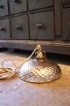 K&Co. præsenterer: Sjælden antik 1800 tals fattigmandssølv loftslampe.Skærm dia.: 25cm...