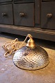 K&Co. præsenterer: Sjælden , stor antik 1800 tals vaflet fattigmandssølv loftslampe.Dia.: 25cm...