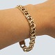 Antik Damgaard-Lauritsen præsenterer: Kraftigt bismarckarmbånd i 8 kt. guld, b. 10 mm