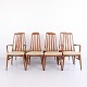 Osted Antik & Design præsenterer: Sæt Af 8 Eva Spisebordsstole i Teak heraf 2 Armstole Niels Koefoed Koefoeds ...