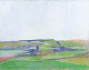 Dansk kunstner, oliemaleri på lærred, modernistisk ...