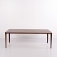 Osted Antik & Design præsenterer: Aflangt Sofabord i Palisander med Runde Tilspidsede Ben Dansk Design 1960erne
