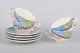 L'Art presents: Gien "Savane", set of four coffee cups with matching saucers.