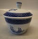 Klosterkælderen præsenterer: 0953-46 Sukkerskål med låg 10 cm Skibsstellet Aluminia Fajance Trankebar ...