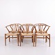 Hans J. Wegner CH24 Oak Dining Chairs with Woven Seats ...