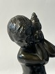 Antik Huset presents: Just Andersen, Figure Boy with Conch in Disco Metal,Height 18.0 cm
