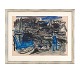 Aabenraa Antikvitetshandel præsenterer: Jens Søndergaard, akvarel. Jens Søndergaard, 1895-1957, akvarel. Motiv ...
