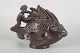 Just Andersen, stor skulptur med havmotiv.