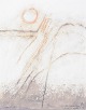 L'Art præsenterer: Nis Schmidt, "Vinteretude", mixed media på papir, listet dansk billedkunstner.