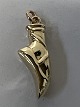 Ballet sko Vedhæng/Charms i 14 karat guld.Højde: 2,4 cm.