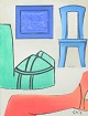 L'Art præsenterer: Hardy Strid, stilleben, akryl på lærred, listet svensk billedkunstner.
