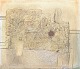 L'Art præsenterer: Kaj Siesjö, abstrakt mixed media på plade, 1968, listet svensk kunstner.