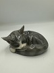 Gamlefund.dk præsenterer: Royal Copenhagen Figur - Sovende Kat
