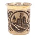 Aabenraa Antikvitetshandel präsentiert: Russicher Silberbecher datiert Moskau 1838. Gestempelt "AK". H: 7cm