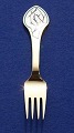 Antikkram präsentiert: Michelsen Weihnachtsgabel 1997 aus dänisch vergoldet Sterlingsilber