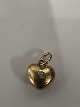 14k Hjerte med indlagt diamant massivt guldCharms / ...