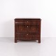 Antique Mahogany Chest of Drawers with Brass Hardware 19th Century