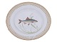 Flora DanicaMiddagstallerken med fisk 25,5 cm. #3549