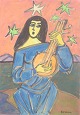L'Art presents: Erik Larsen, watercolour on paper, listed Danish painter.