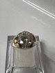 Antik Huset præsenterer: Vintage / Cocktail ring med klar sten i 14 karatStørrelse 54