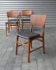 6 stk teaktræSpisebordsstoleIb Kofoed Larsen