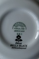 Bella Black von Pillivuyt Französisches Porzellan Geschirr, 2tlg. Tassen mit Untere.