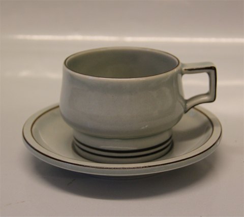Flad Ithaca Blodig Klosterkælderen - B&G Columbia Stoneware tableware 475 Tea Cup 7 x 8.5 /  2.75" cm and saucer 1 - B&G Columbia Stoneware tableware 475 Tea Cup 7 x  8.5 / 2.75" cm and saucer 1