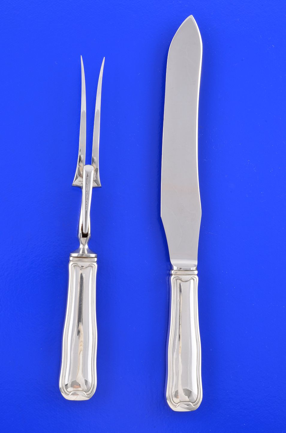 KAD ringen - Georg Jensen silver cutlery Old Danish Carving set - Georg  Jensen silver cutlery Old Danish Carving set