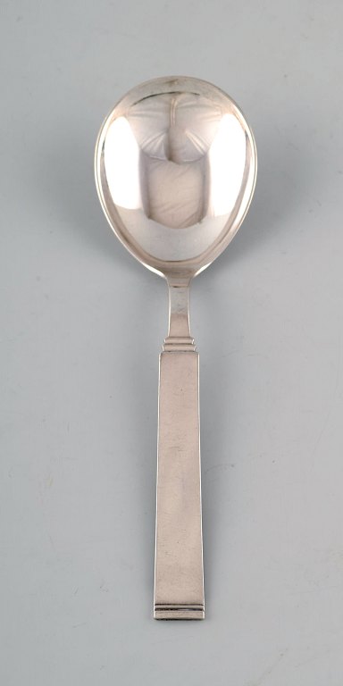 Horsens Denmark: "Funkis III". Serving spoon.
Art deco silver cutlery 1933.