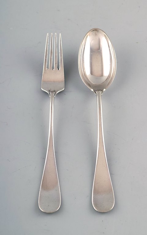 A. Michelsen child set in sterling silver consisting of fork and spoon. 1950s.
