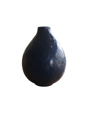 Marselis, vase, blå
Aluminia
Fajance
H: 13,5 cm
fin stand
Nils Thorsson 1951
