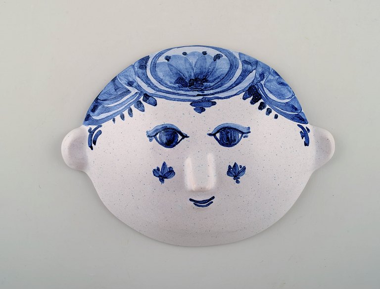 Bjørn Wiinblad unika keramik vægrelief i form af ansigt. Model A3.
