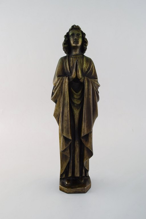 Large bronze sculpture. Saint. 20th century.
