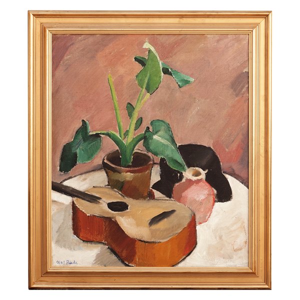 Olaf Rude, 1886-1957, oil on canvas. Stillife. Signed. Visible size: 78x65cm. 
With frame: 95x81cm