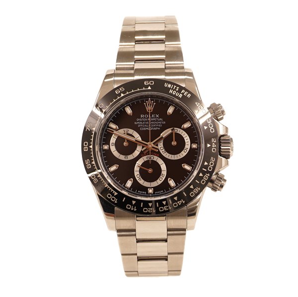 Rolex Daytona 116500LN with box and papers from the Danish AD Klarlund, 
Copenhagen. Sold 03.04.2018. D: 40mm