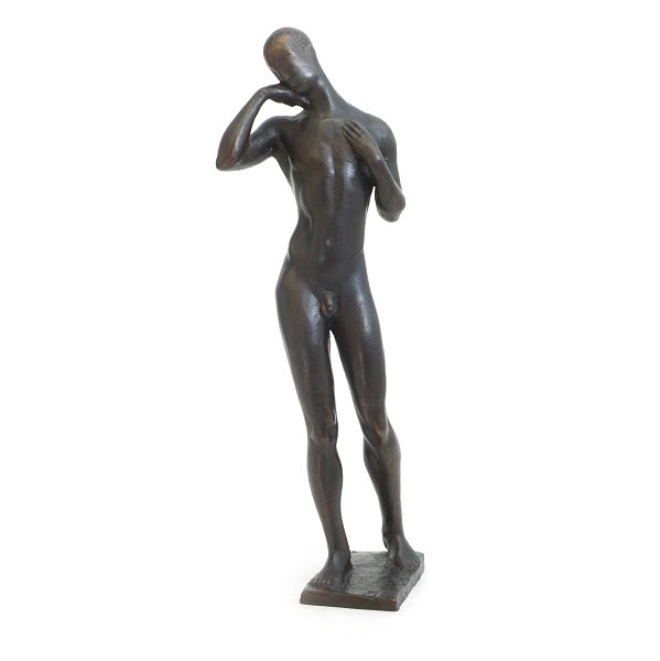 Johannes Bjerg, 1886-1955, The Abyssinian bronze sculpture. Signed and dated 
1913. Made in Paris and one the first known versions of Bjerg
