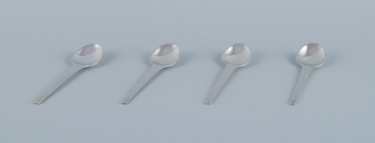 Georg Jensen, Caravel, a set of four teaspoons in sterling silver.